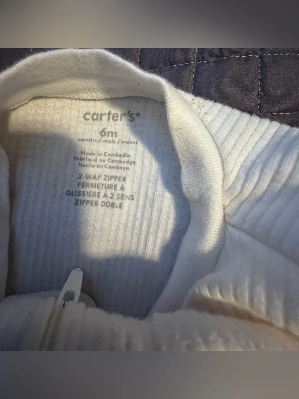 Carter's Mixed Neutral Long-Sleeve One-Piece Bodysuit Lot - Gray, Beige, Black